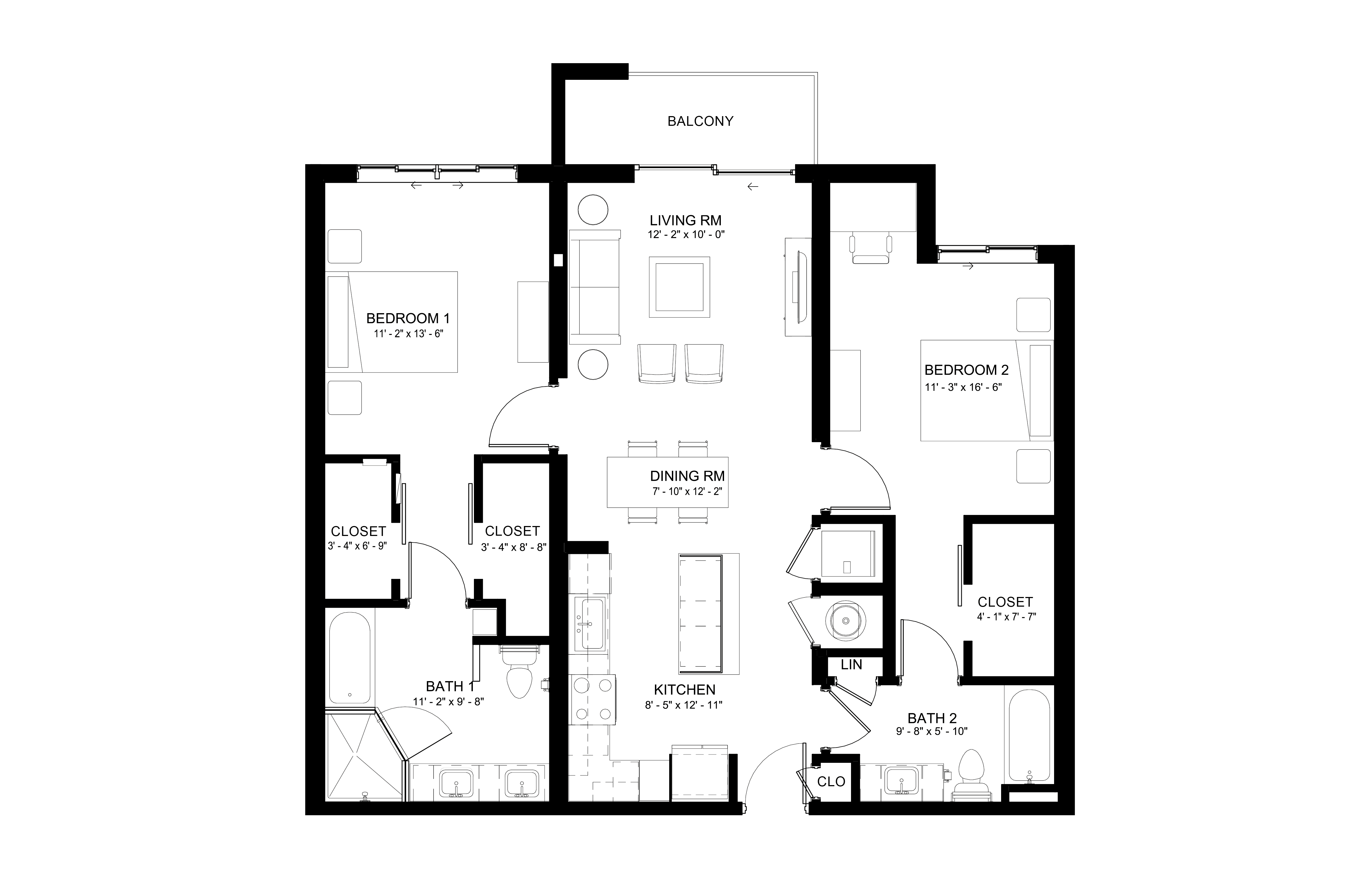 Apartment 530 floorplan