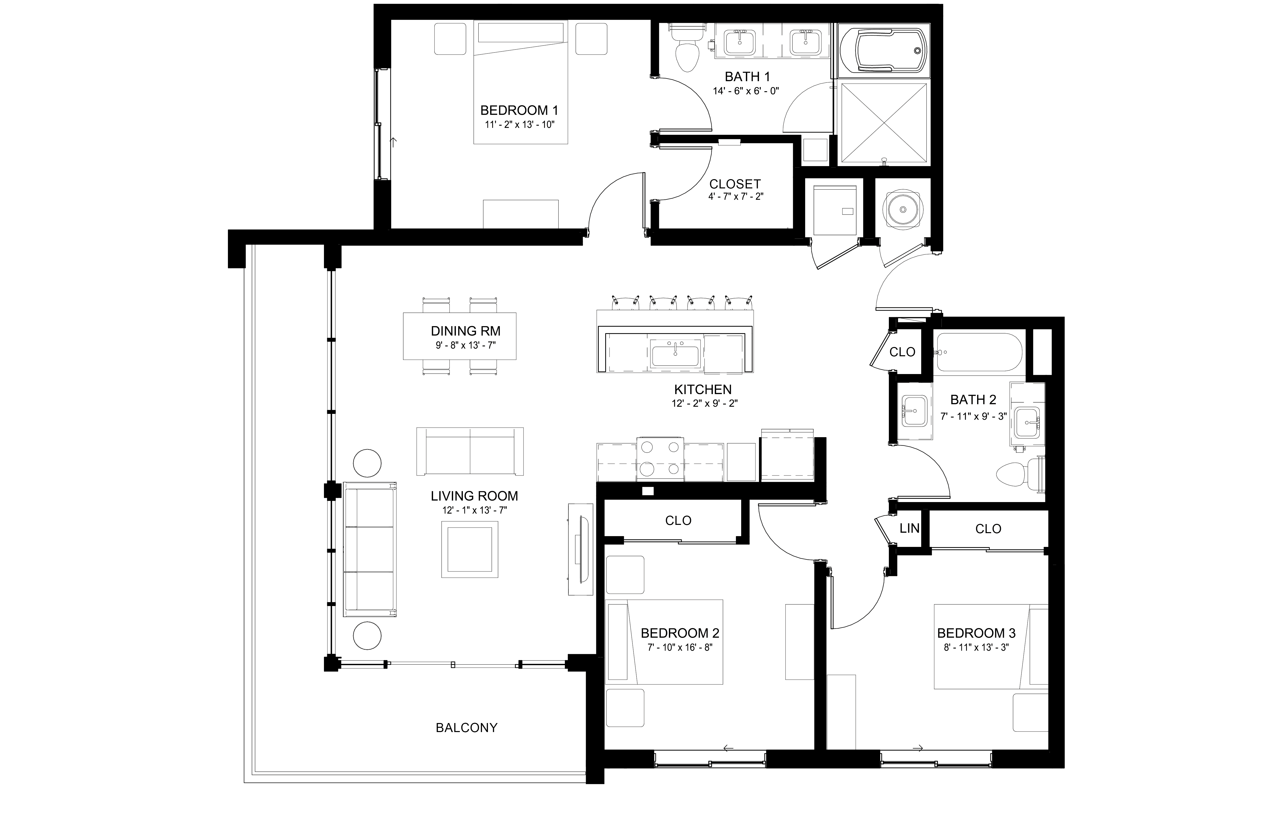Apartment 242 floorplan