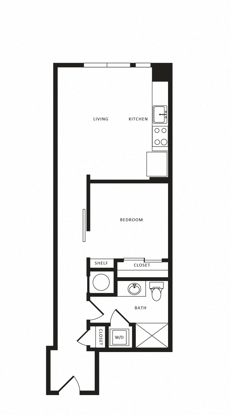 Apartment 1417 floorplan
