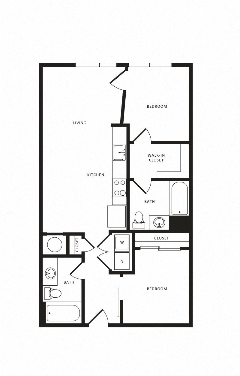 Apartment 1425 floorplan