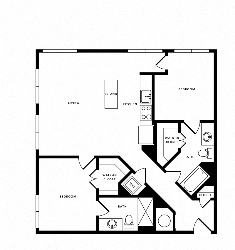 Apartment 1632 floorplan
