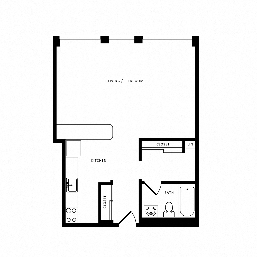 Apartment N614 floorplan