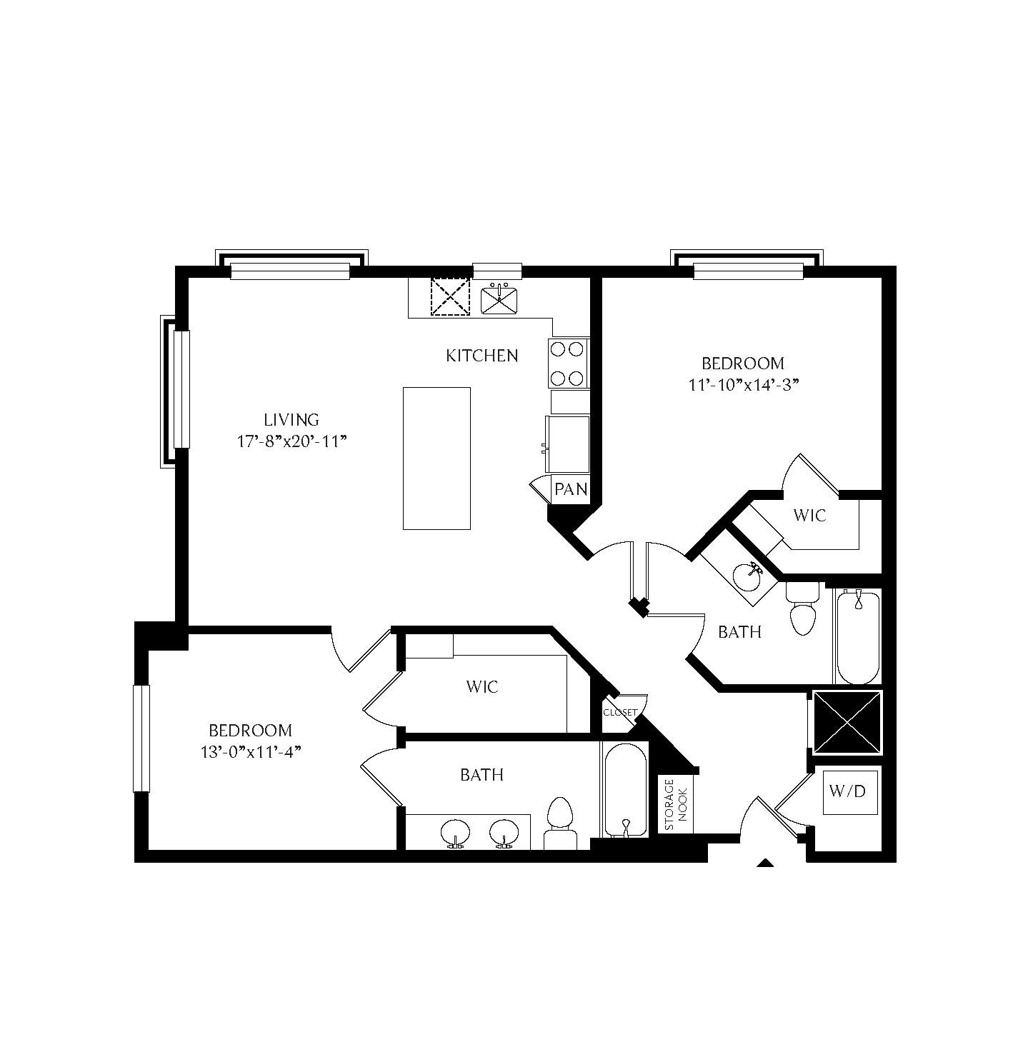 2C floor plan