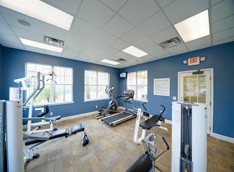 Fitness Center with Exercise Equipment at Camri Green Apartments, Jacksonville, FL, 32257
