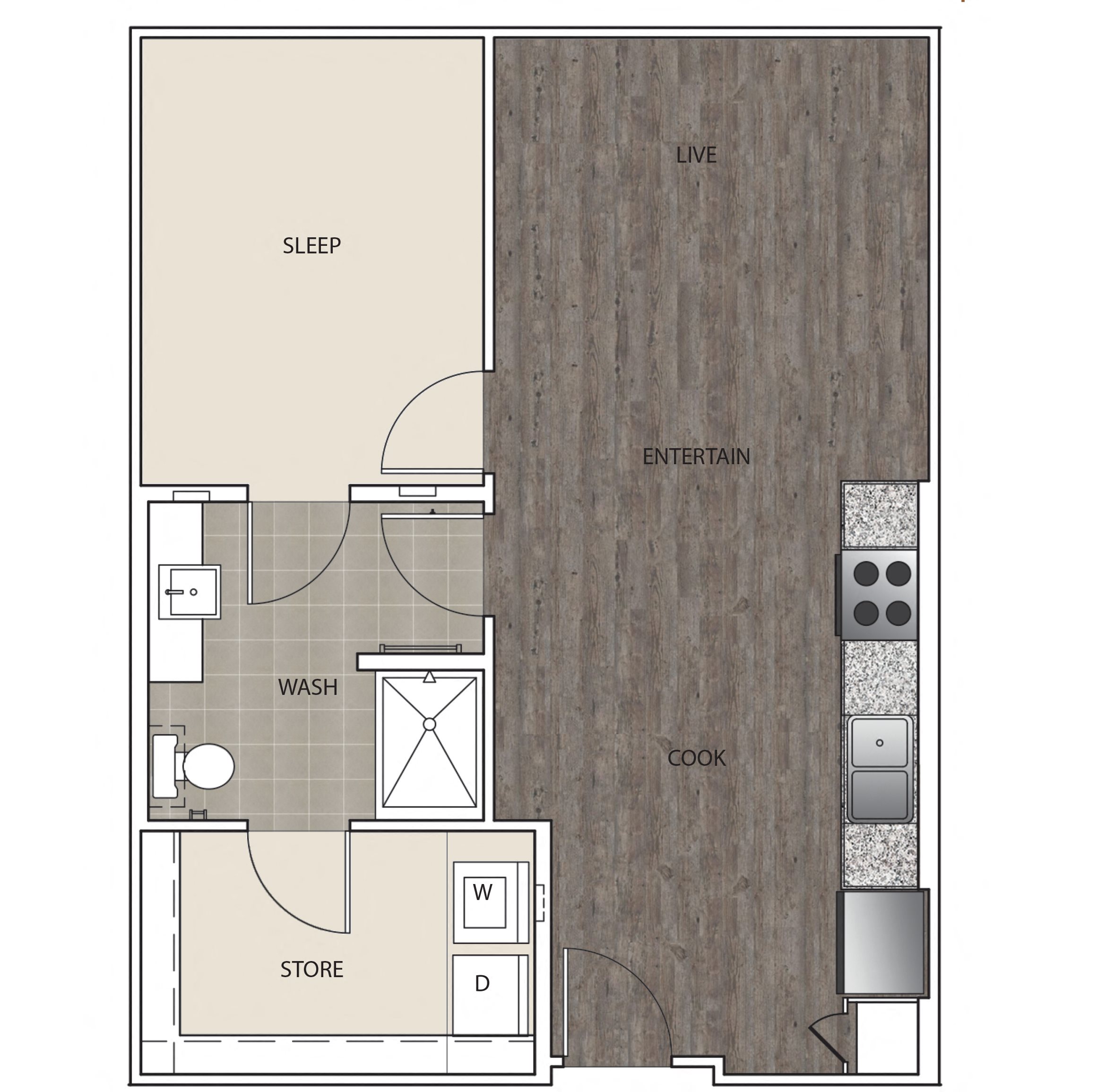 Floor Plan 1A