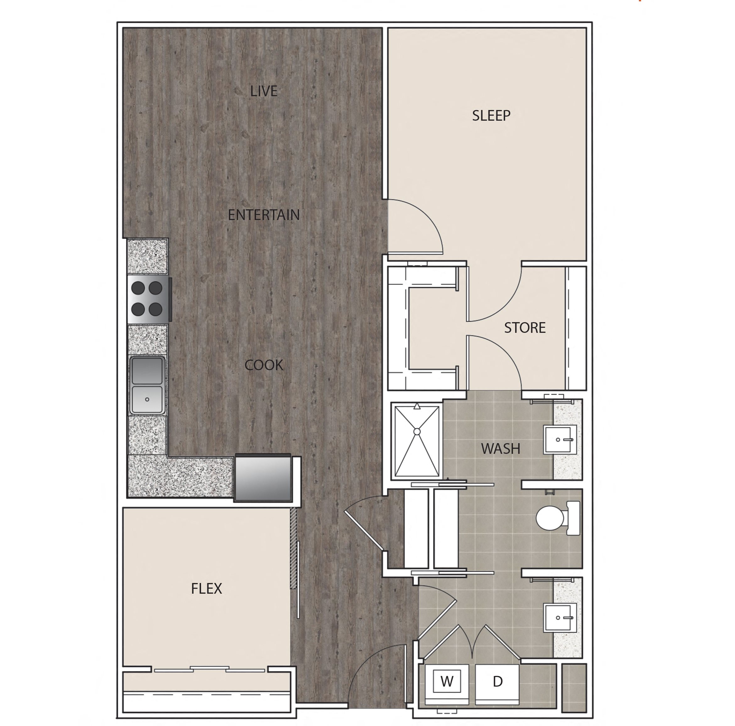 Floor Plan 1E