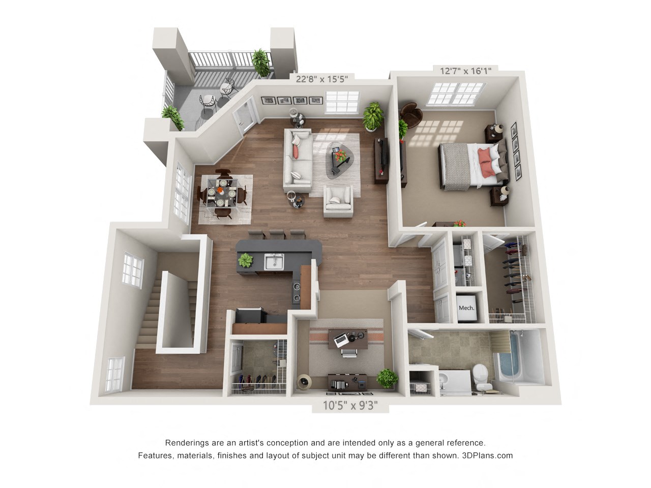 Suite A Floorplan