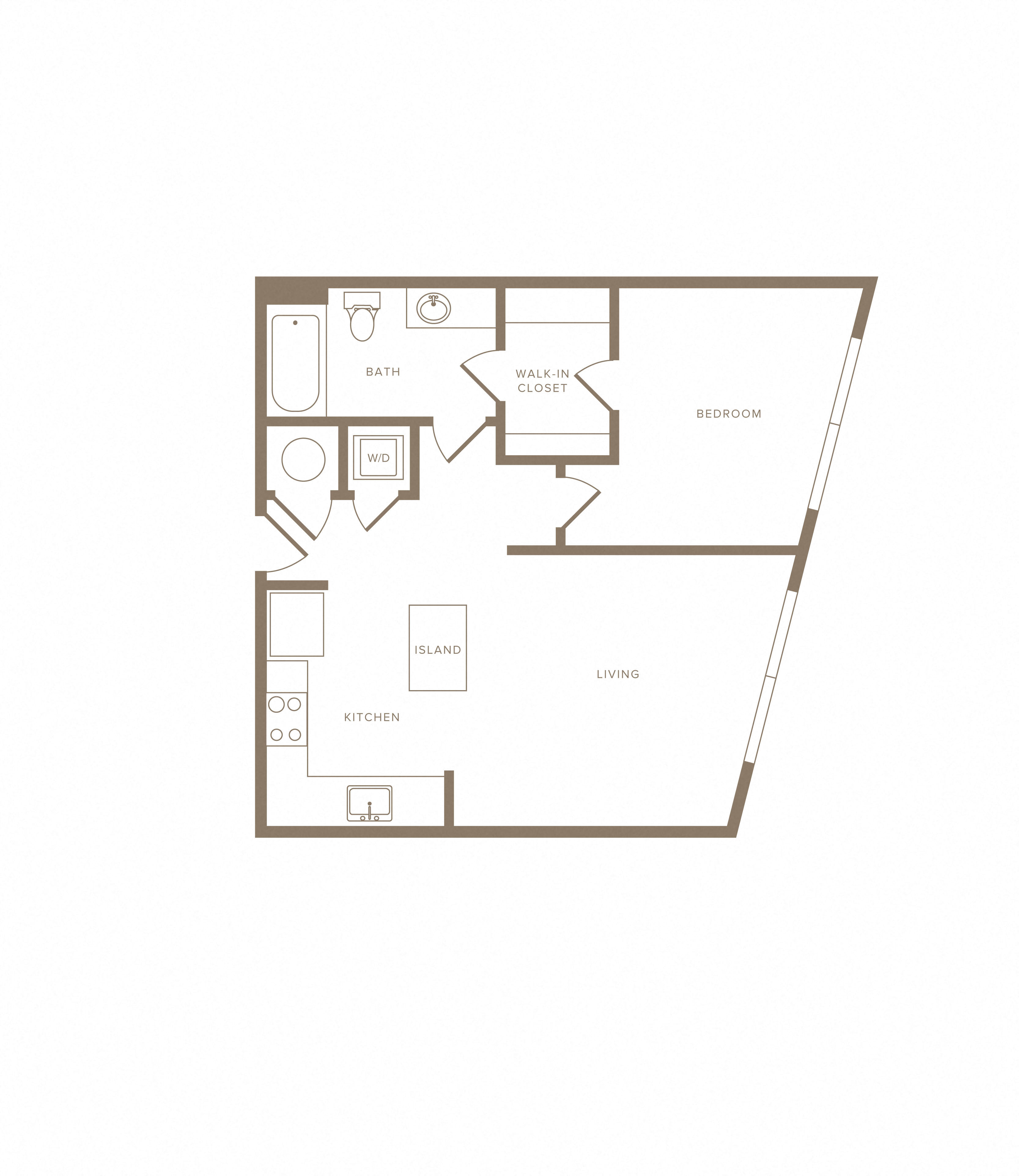 Apartment A-433 floorplan