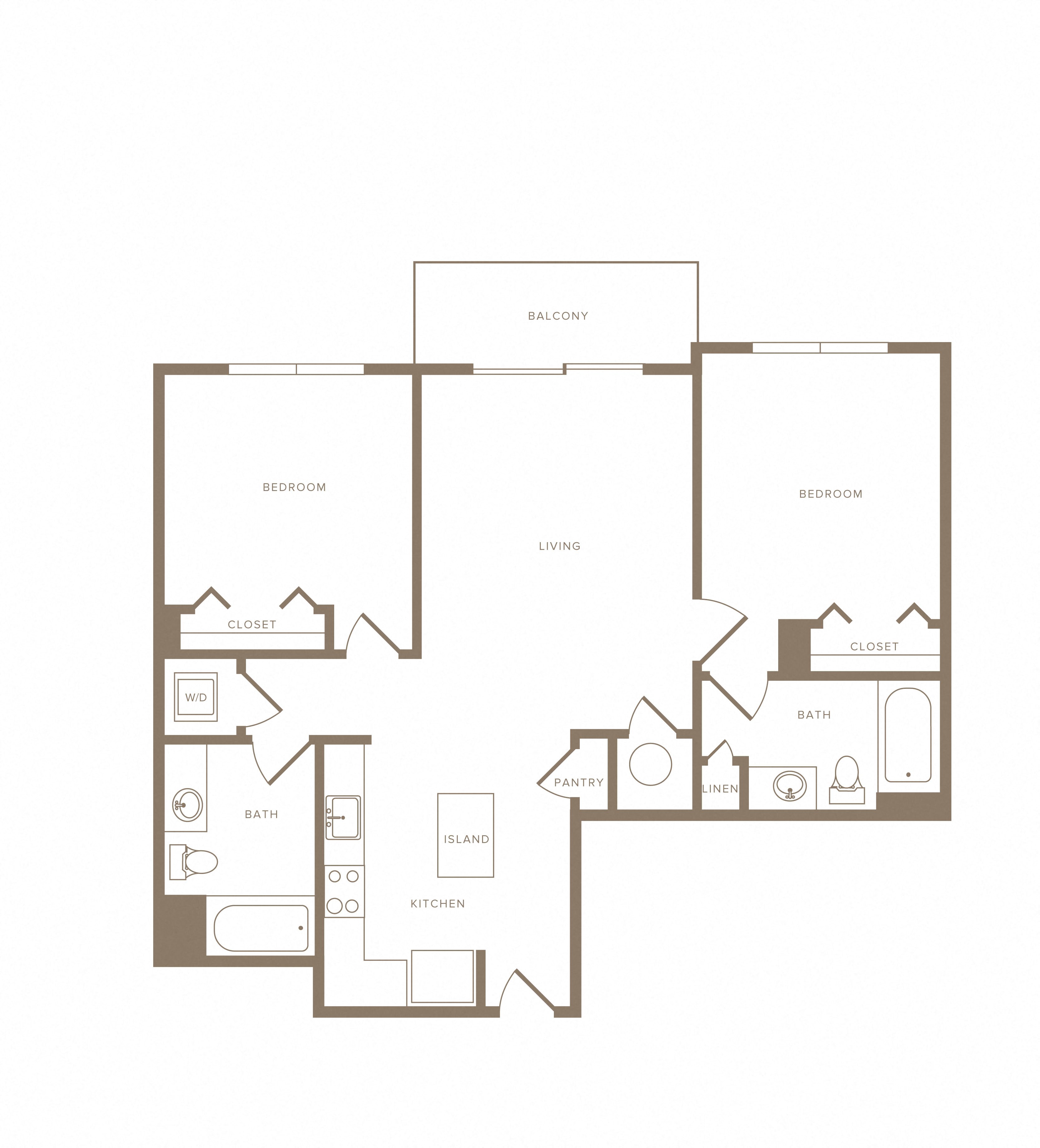 Apartment B-604 floorplan