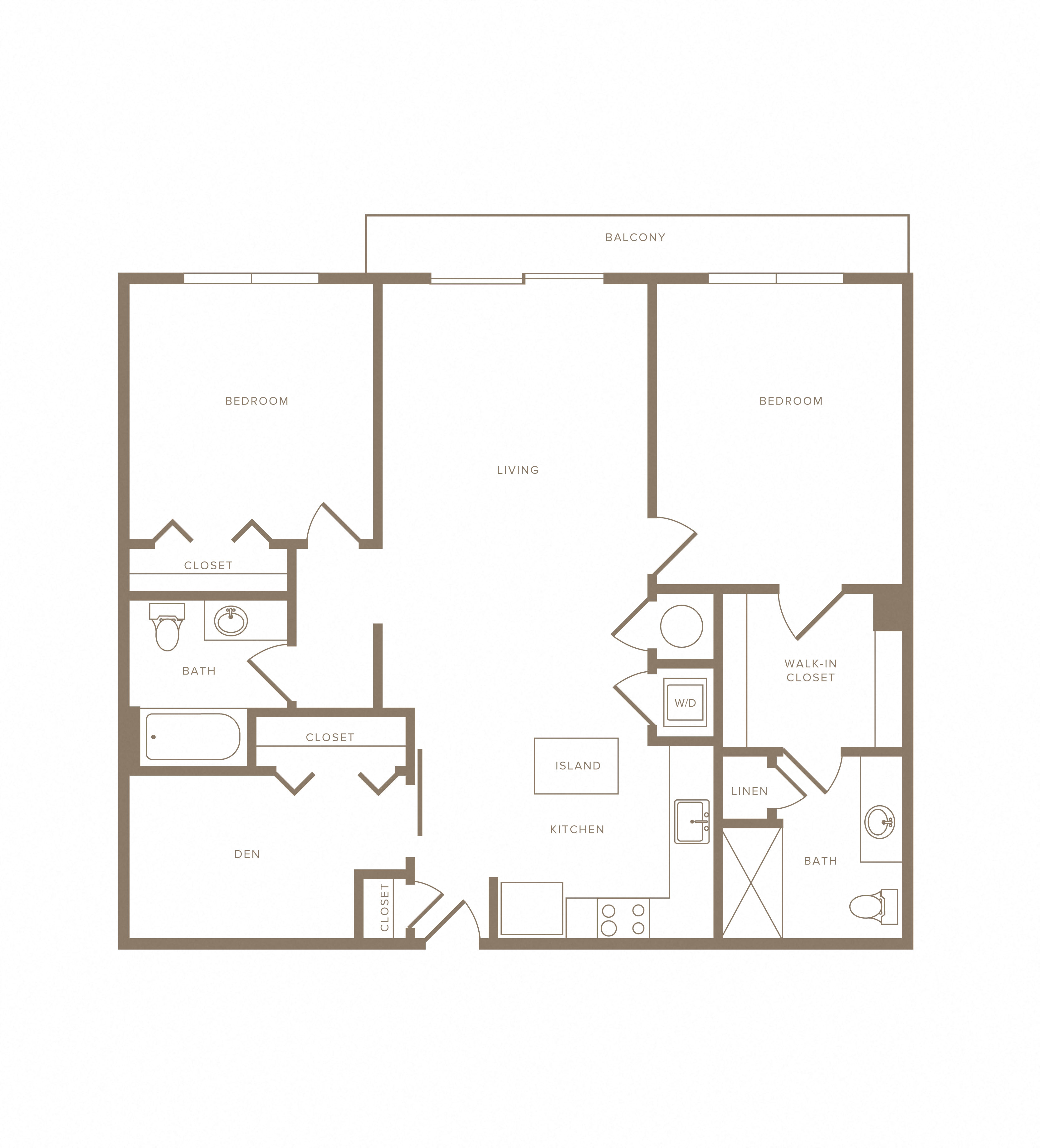 Apartment A-221 floorplan
