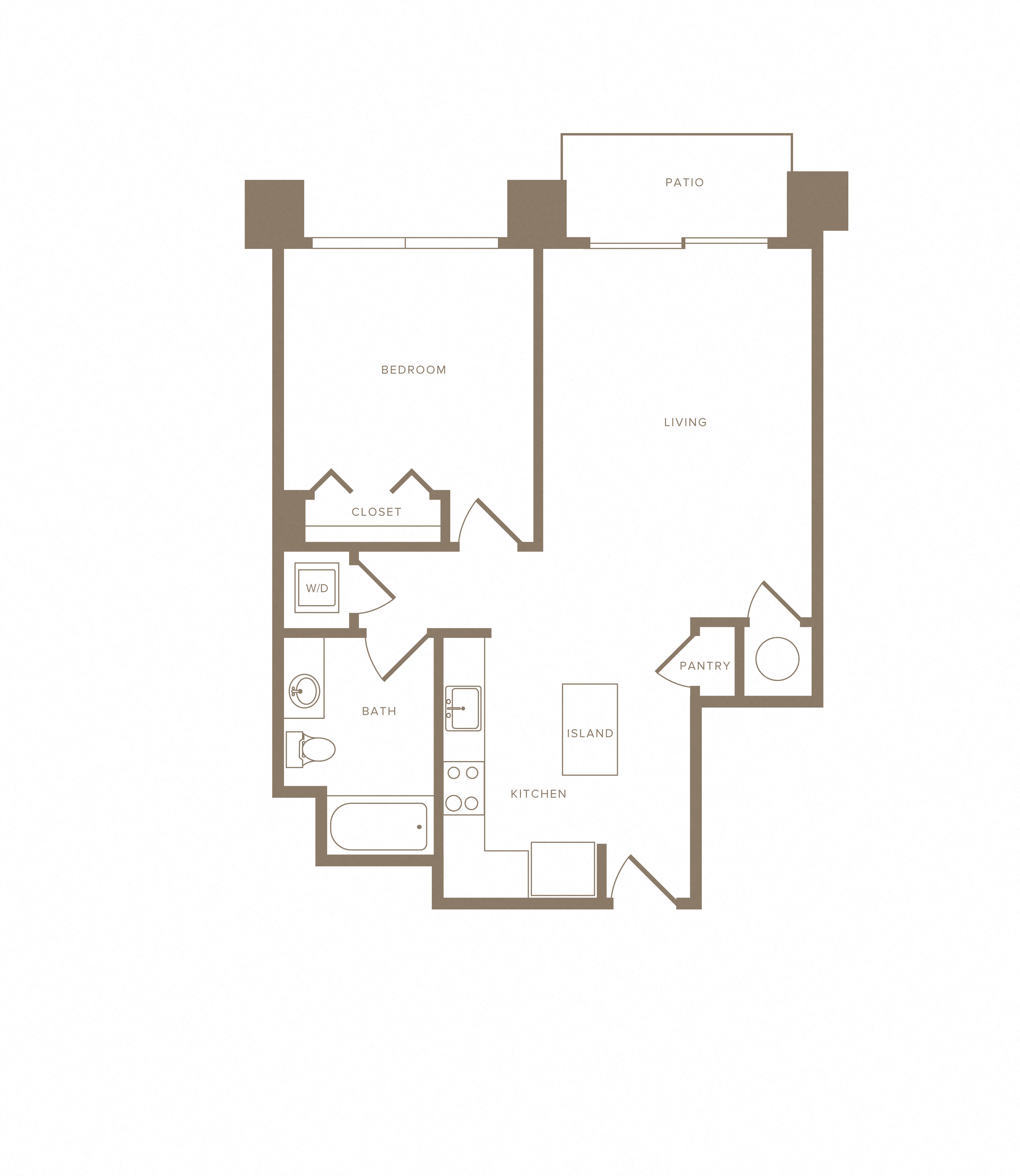 Apartment E-425 floorplan