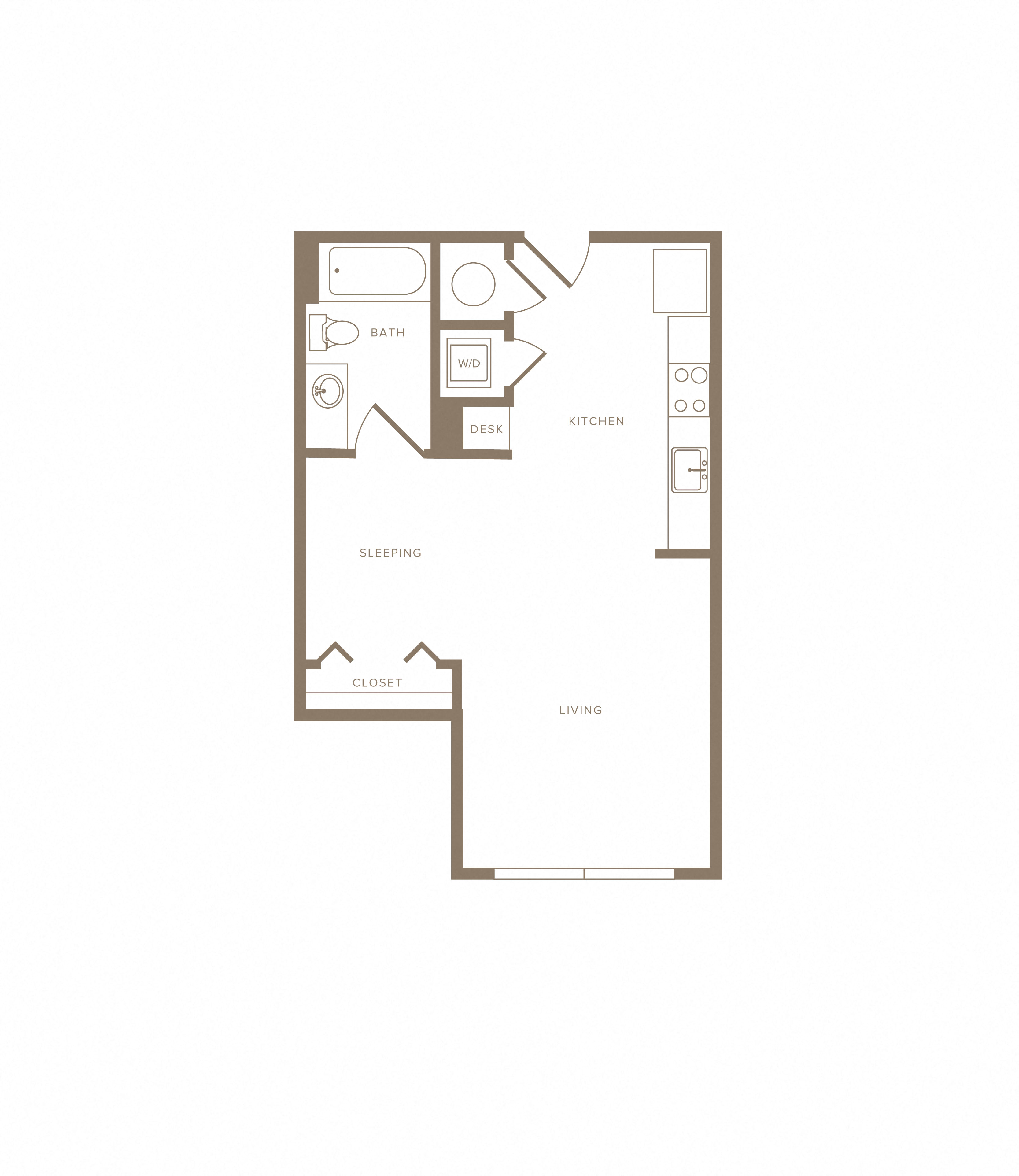 Apartment E-528 floorplan