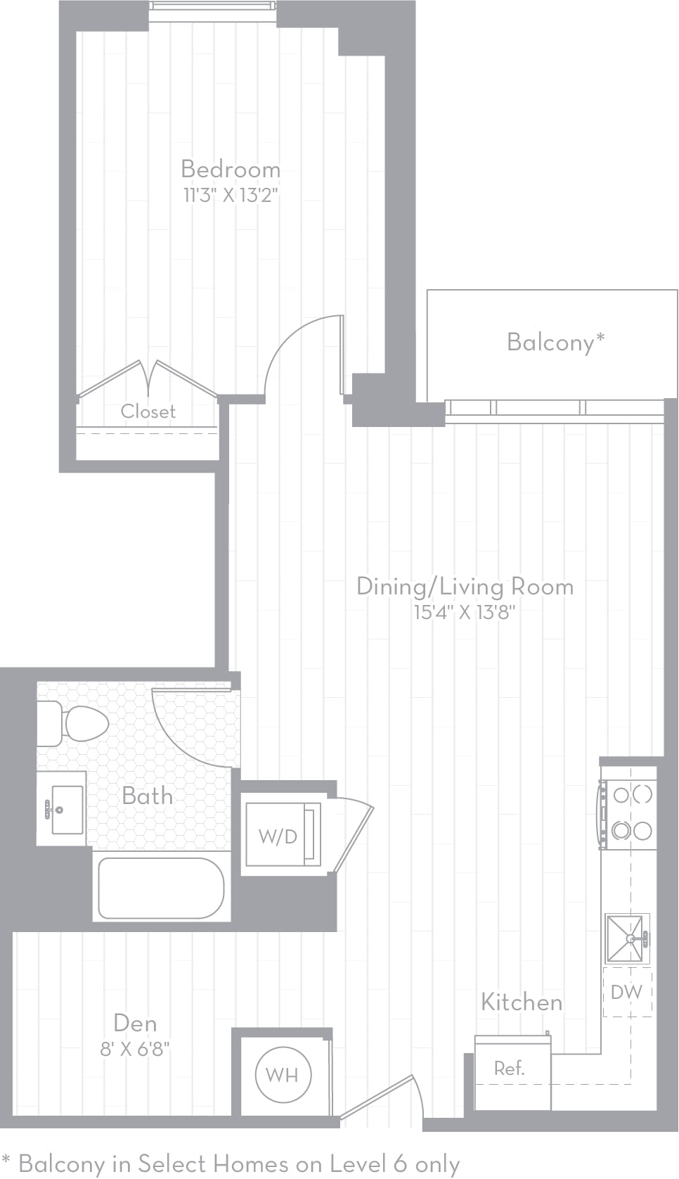 Apartment 0601 floorplan