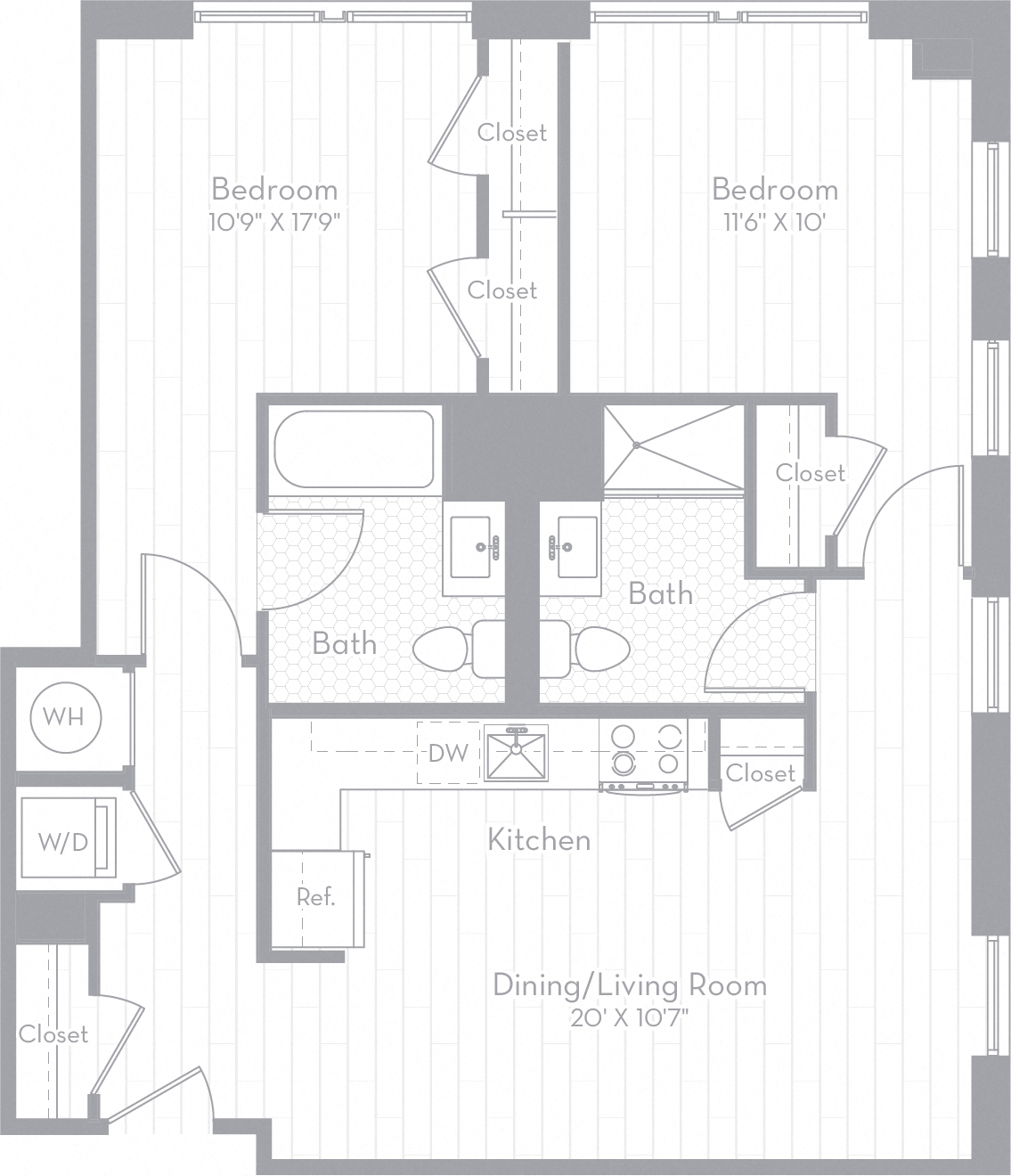 Apartment 0504 floorplan
