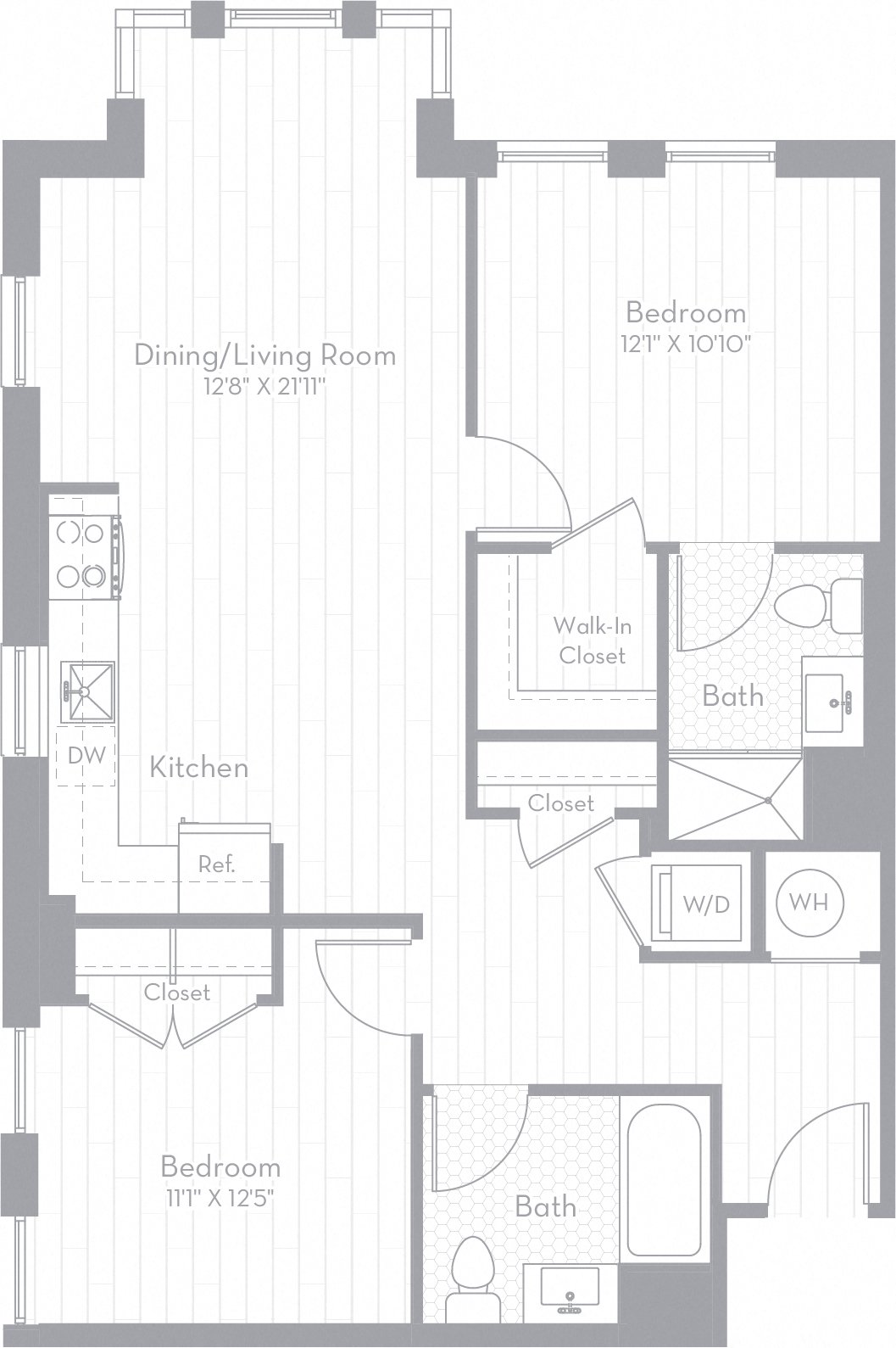 Apartment 0205 floorplan
