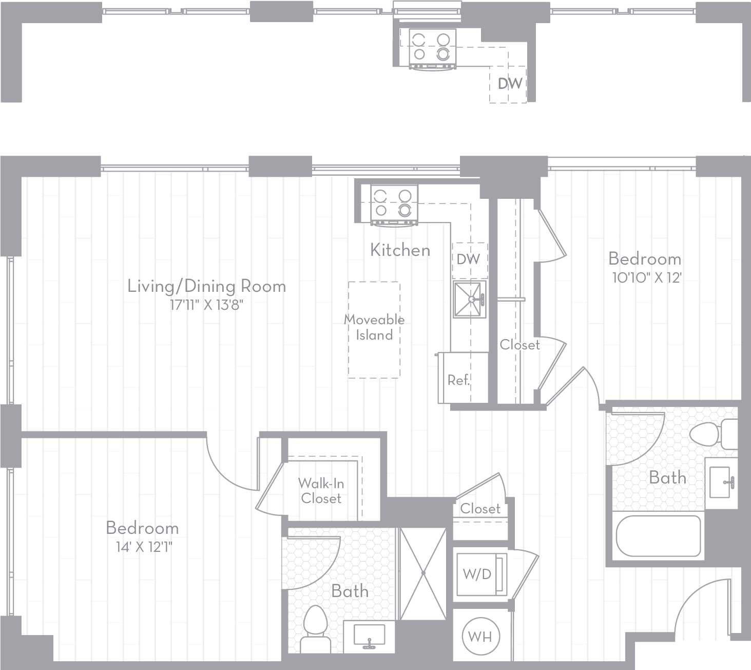 Apartment 0610 floorplan