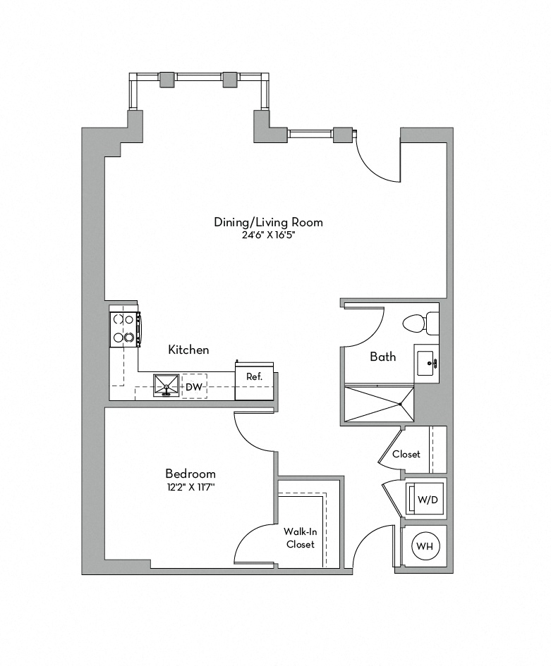 Apartment 0105 floorplan