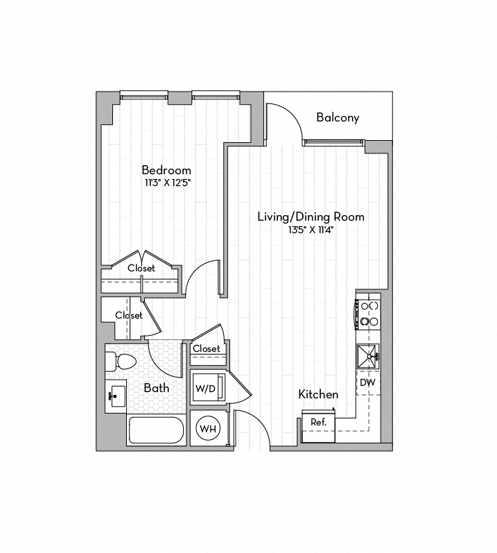 Apartment 0208 floorplan