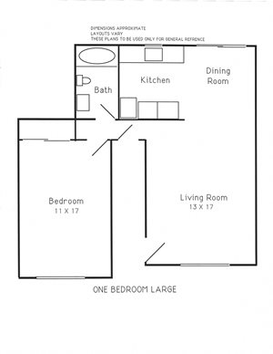1 Bedroom large 2nd floor