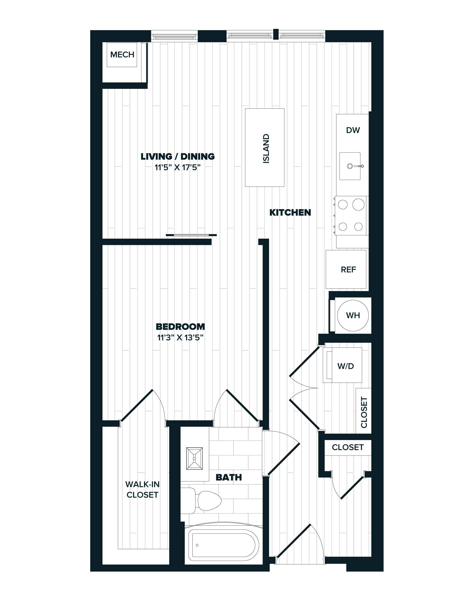 floorplan image of apartment 257