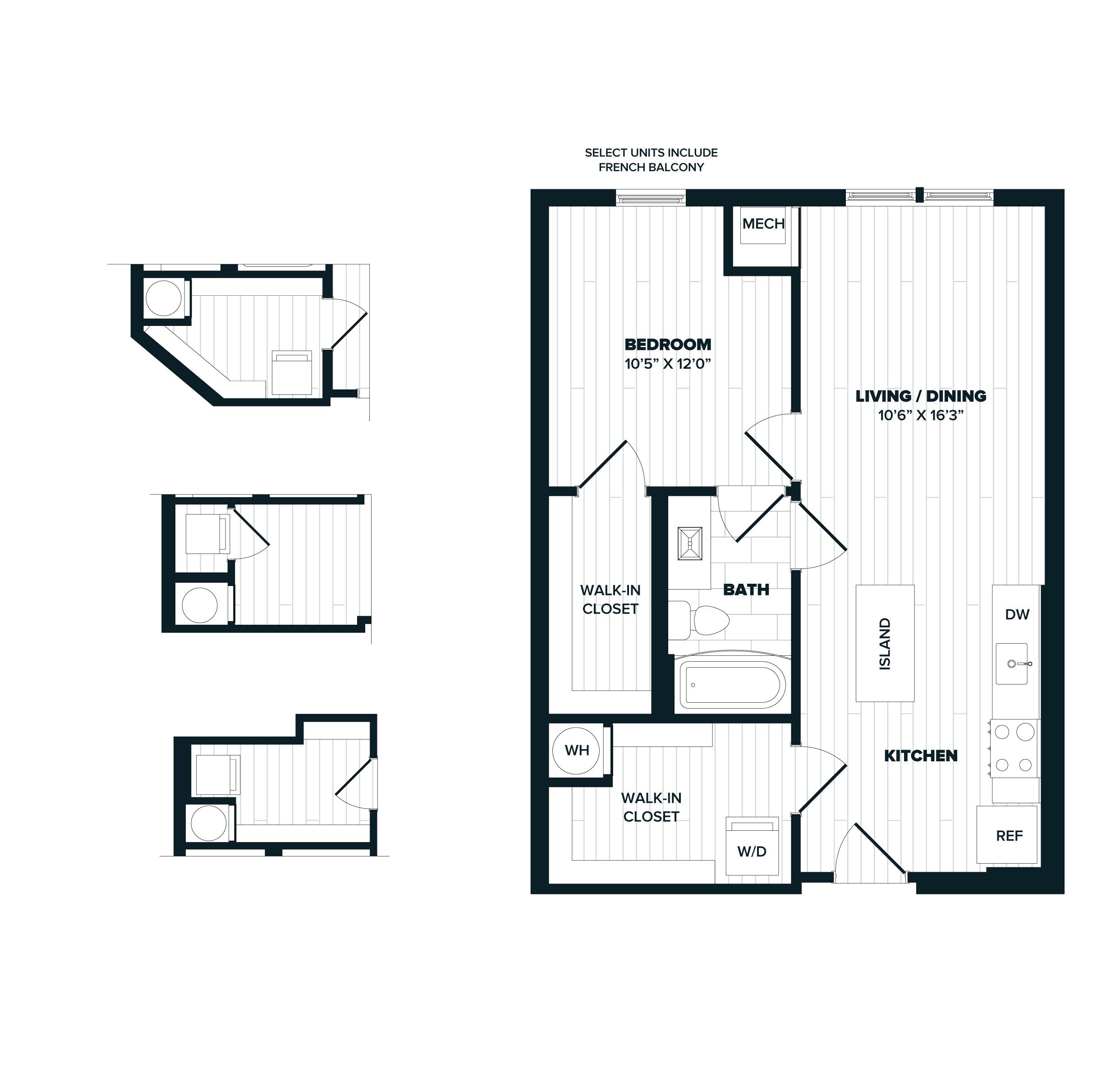 floorplan image of apartment 440