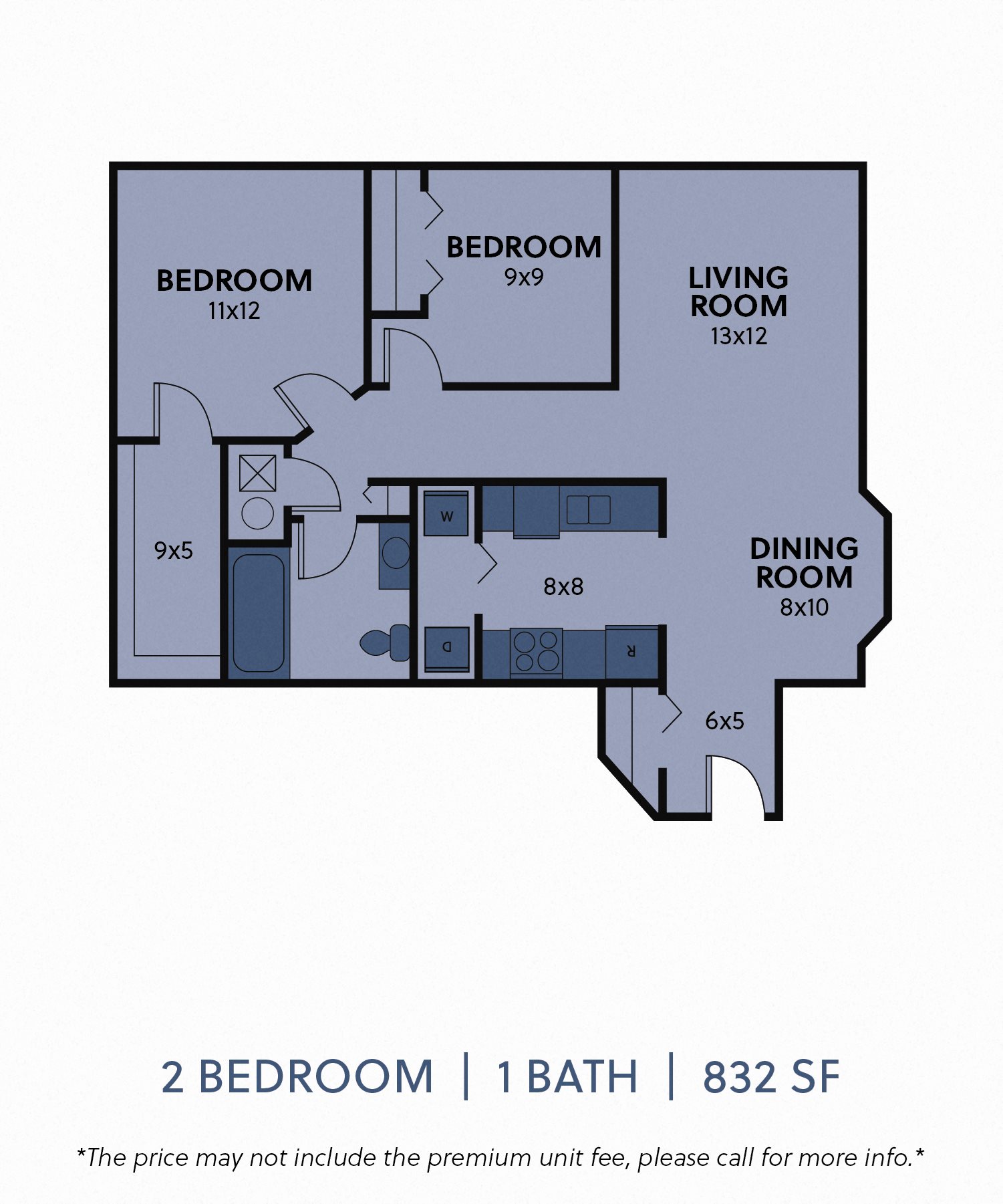 Floor Plans of Regency Apartments in Bettendorf, IA