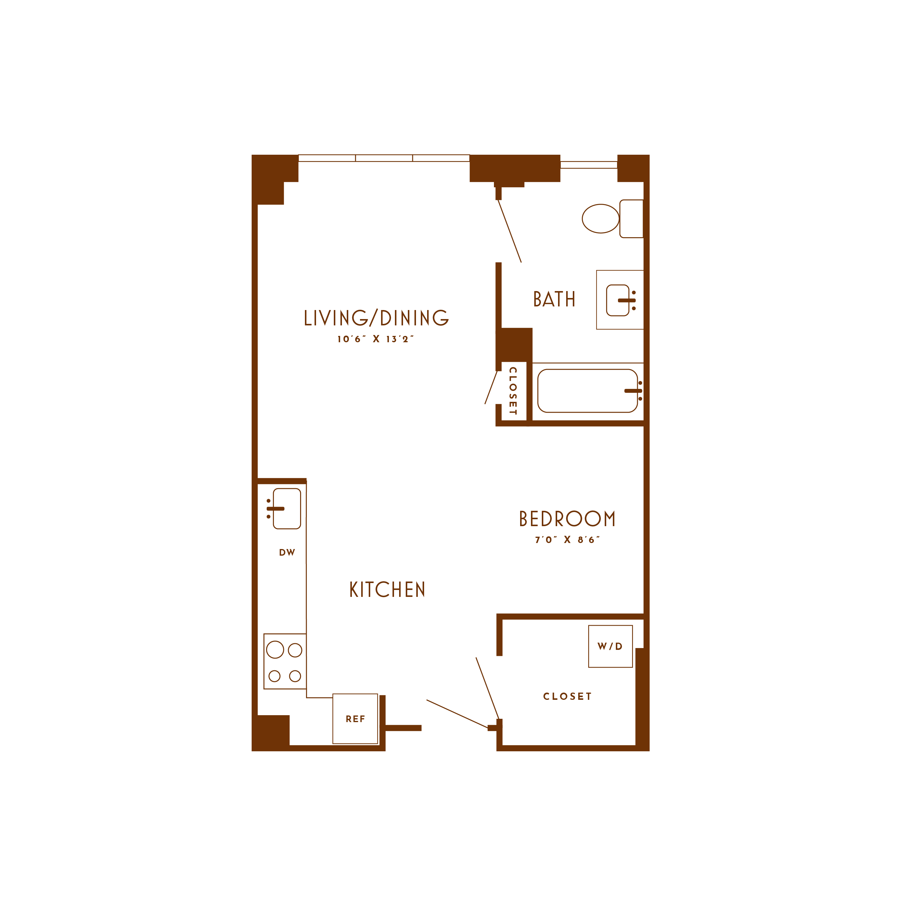 Floor plan image of unit 213