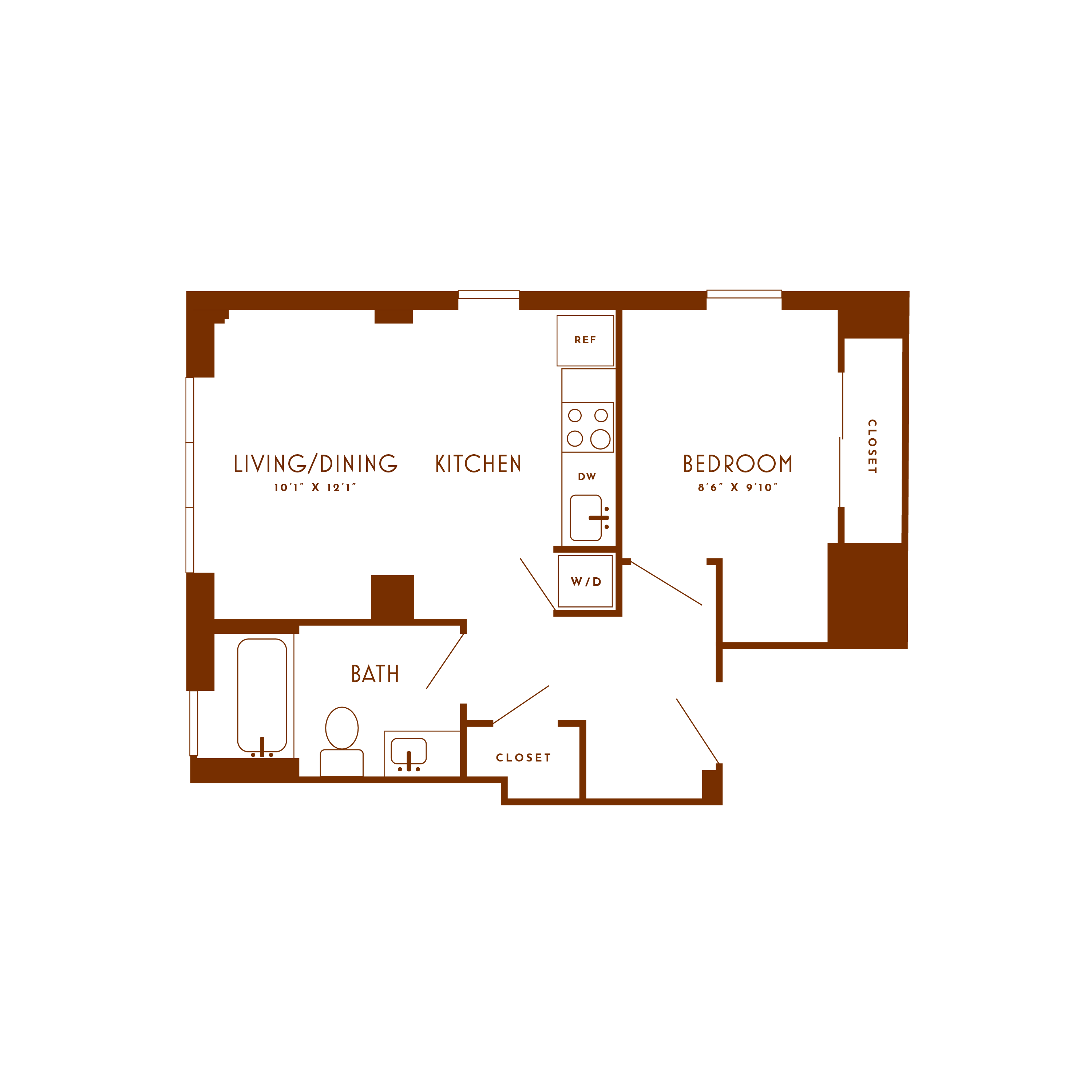 Floor plan image of unit 506
