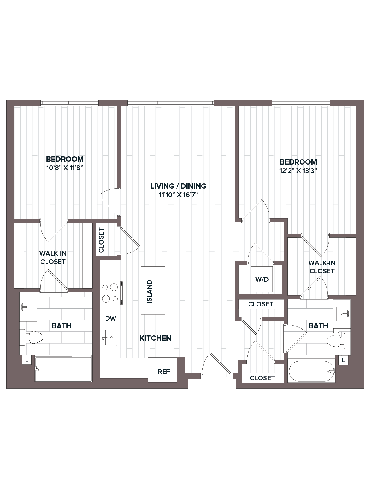 floorplan image of apartment 608