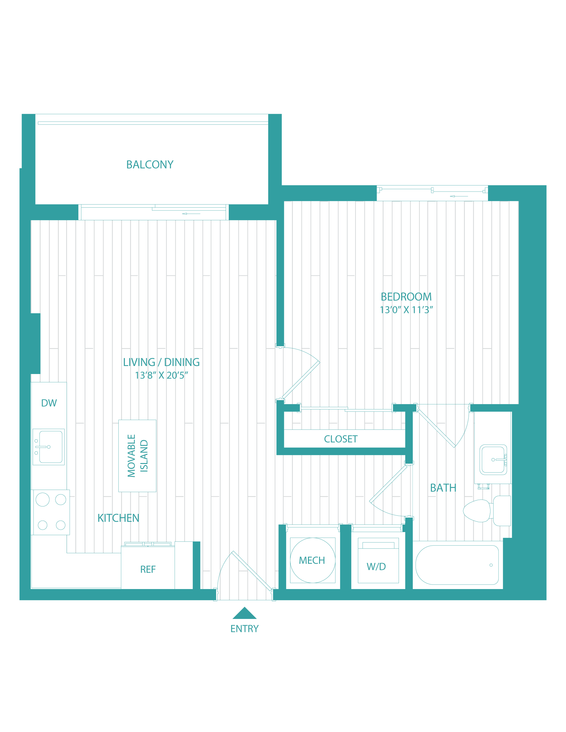 floorplan image of unit 0416