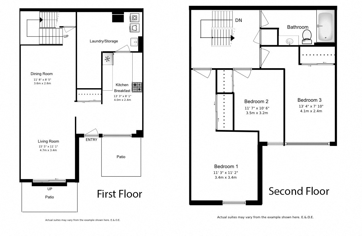 Floor Plans of Carriage Hill in Oshawa, ON