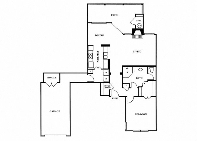 1B floor plan.