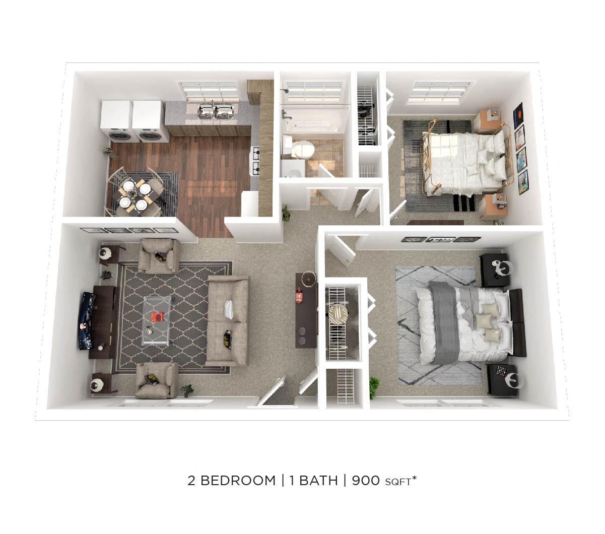 Two Bedroom floor plan