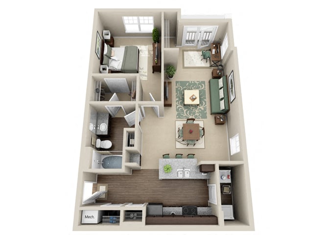 A2 floor plan