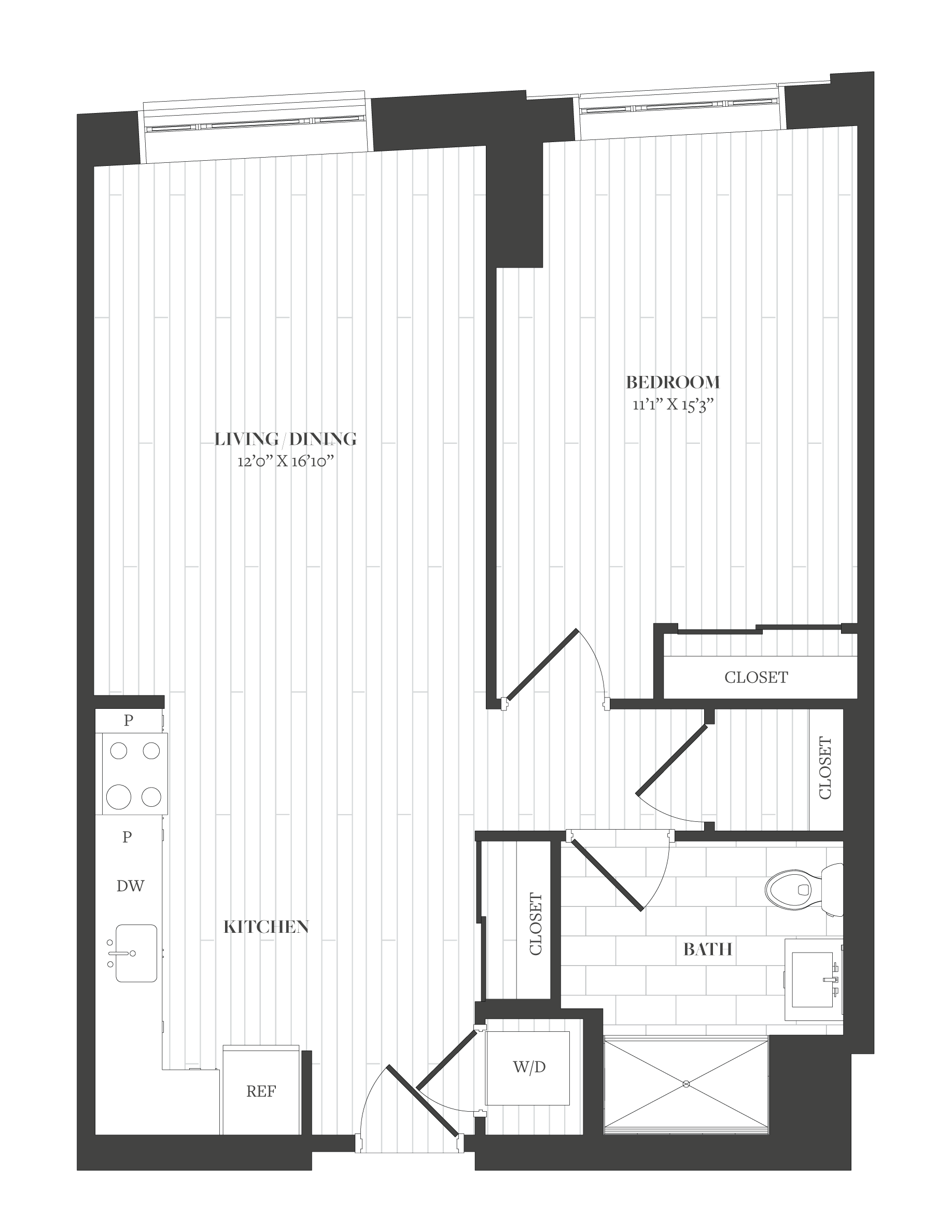 Floorplan image of unit 710