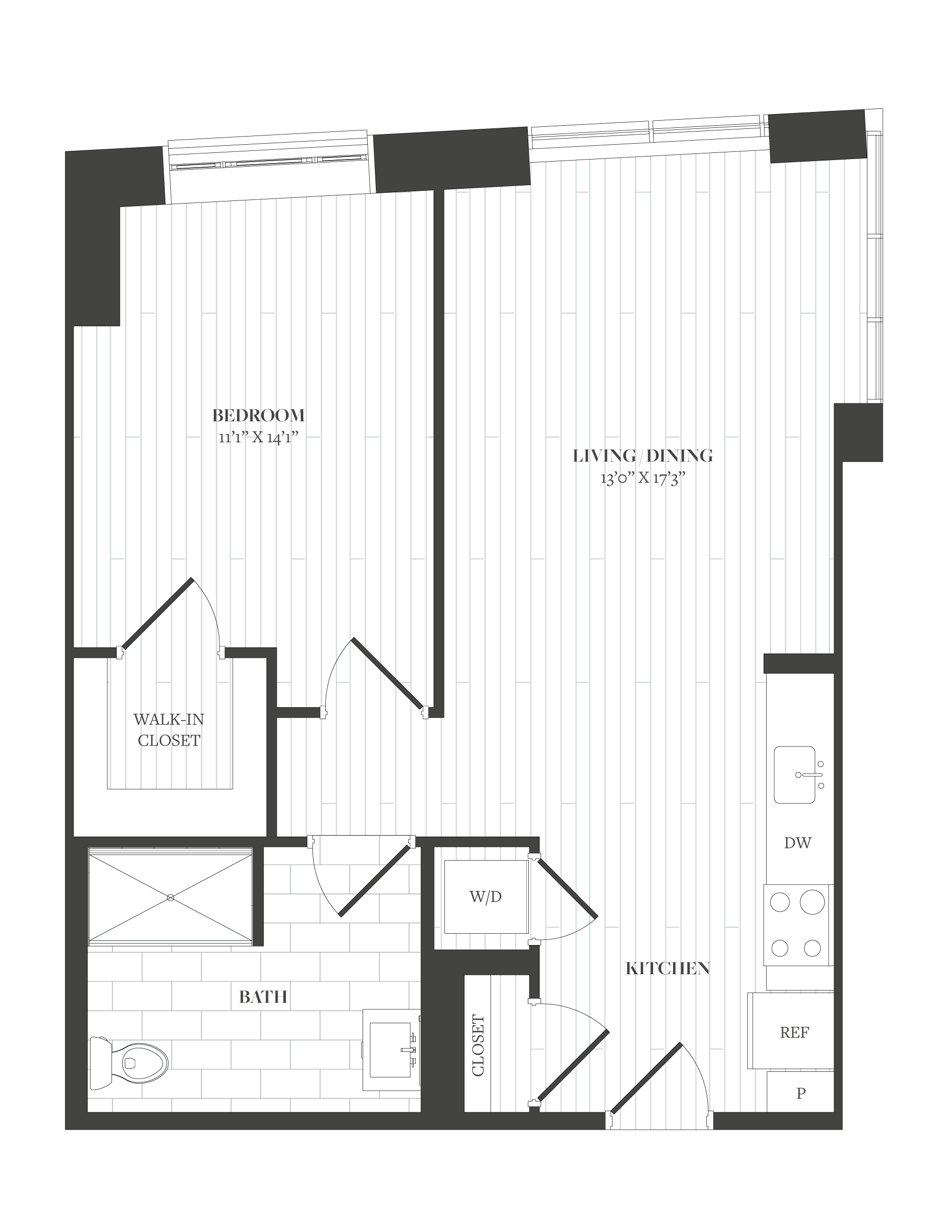 Floorplan image of unit 509