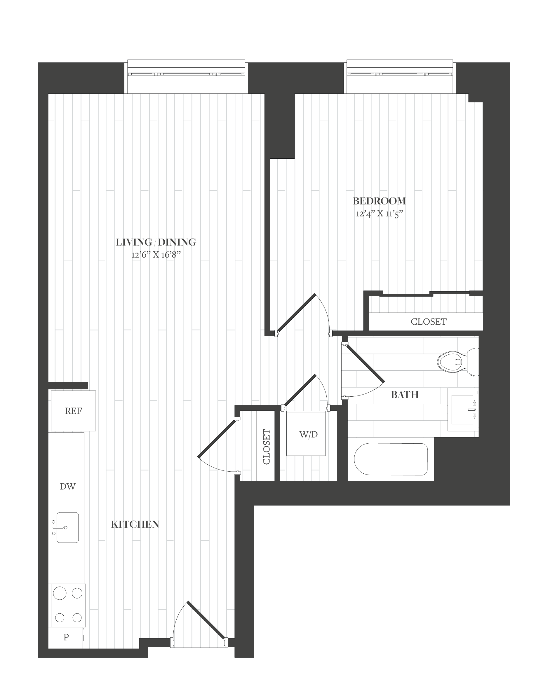 Floorplan image of unit 715