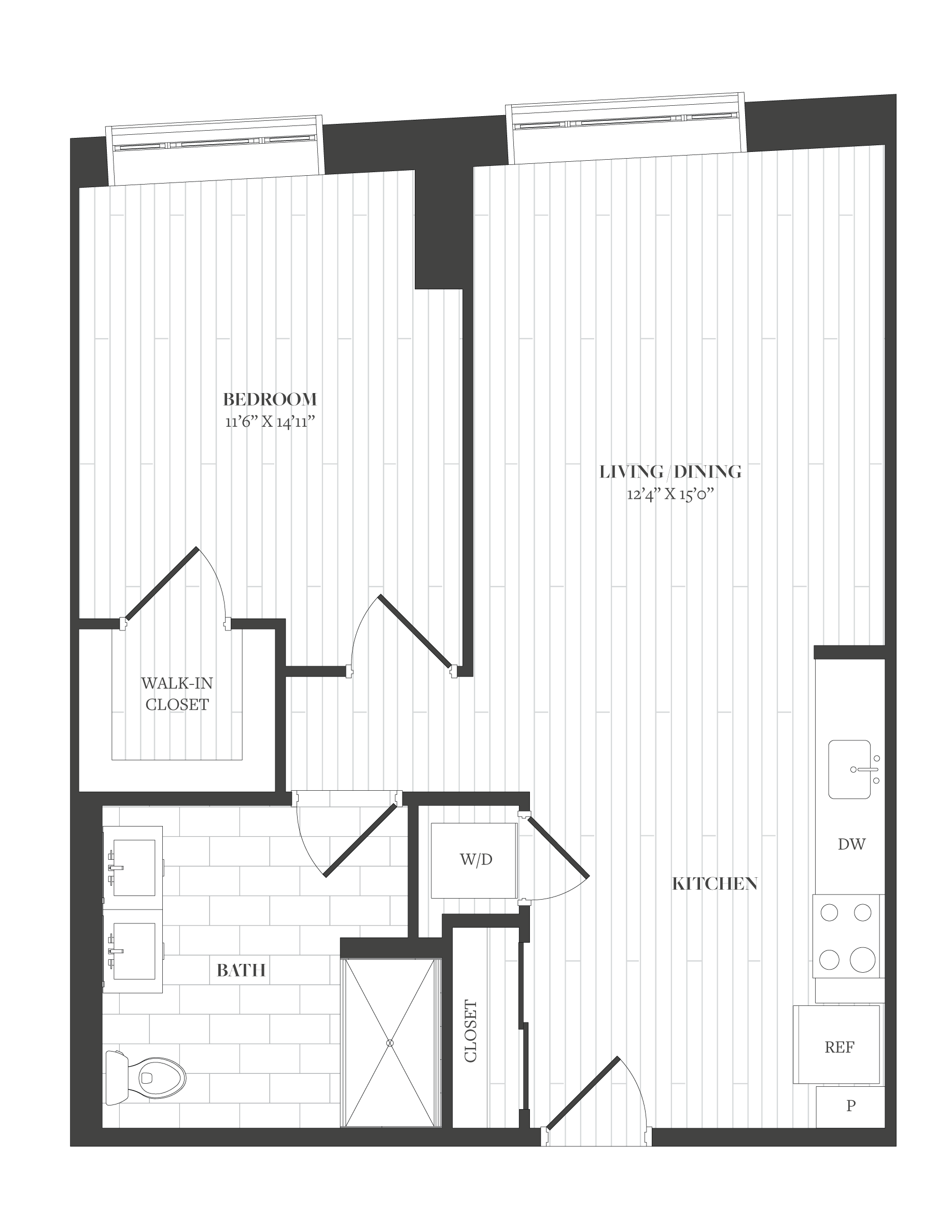 Floorplan image of unit 1211