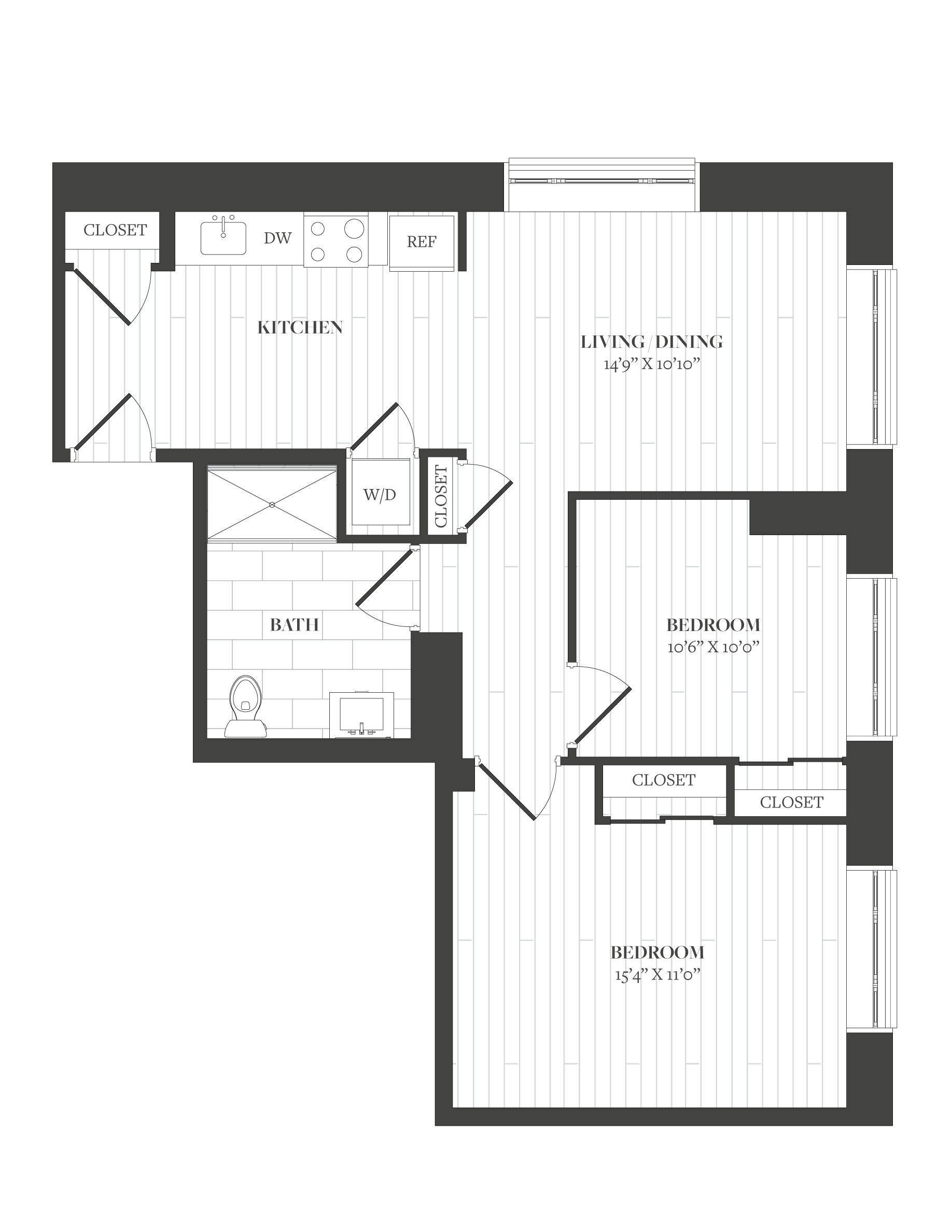 Floorplan image of unit 903