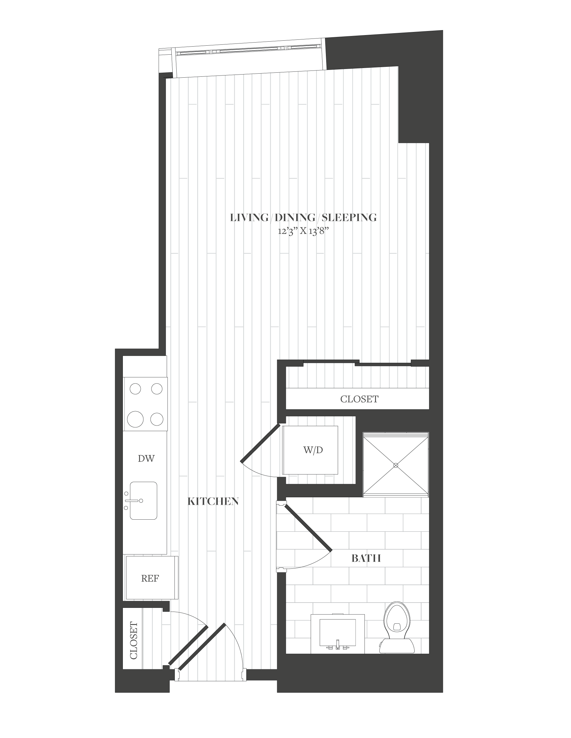 Floorplan image of unit 213