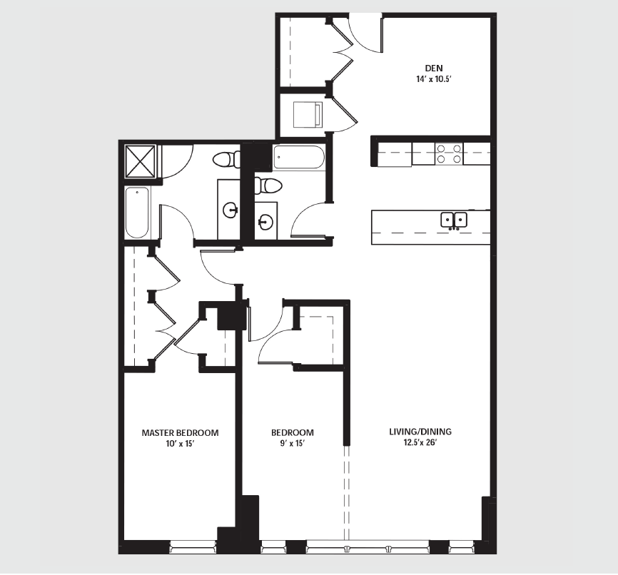 Apartment 0302 floorplan