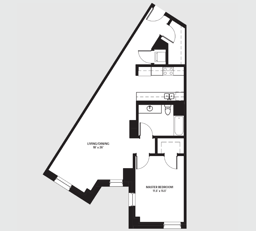 Apartment 0704 floorplan