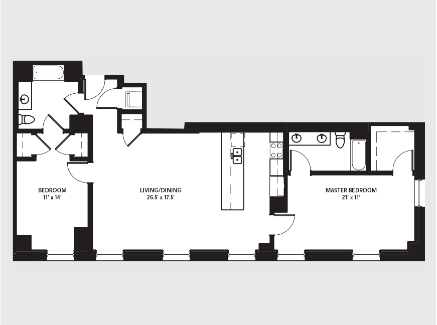 Apartment 1407 floorplan