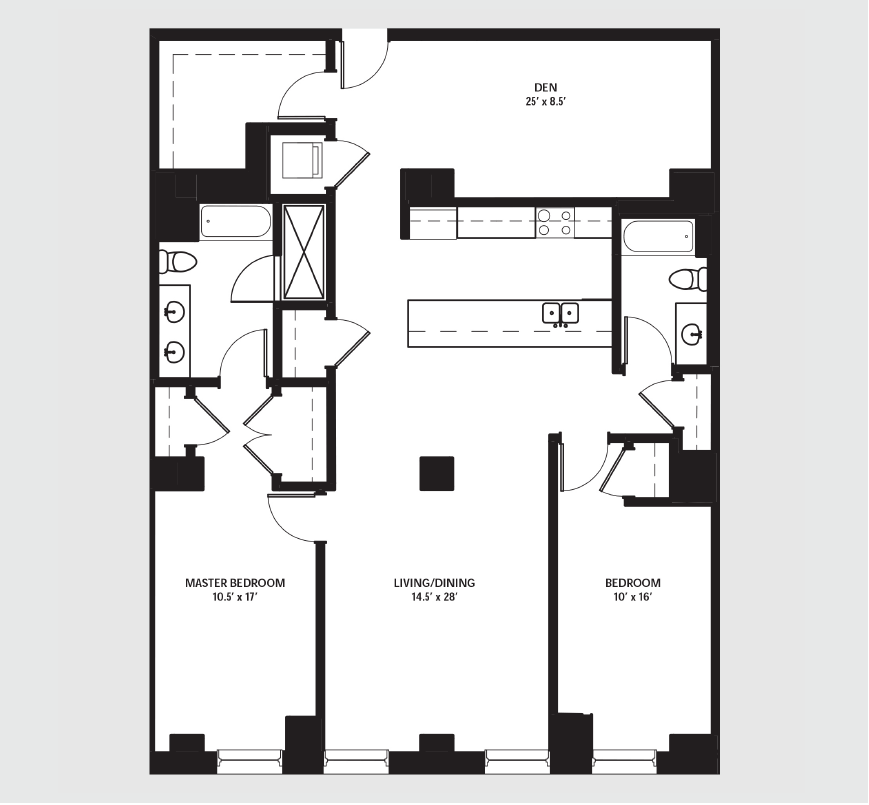 Apartment 0805 floorplan