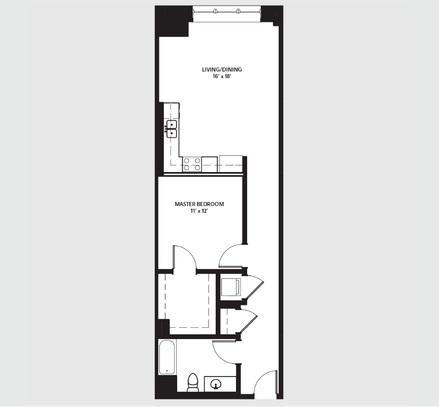 Apartment 0715 floorplan