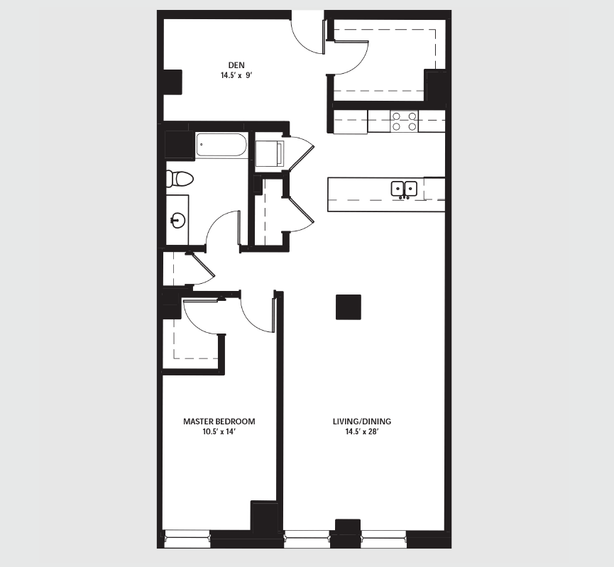 Apartment 1703 floorplan