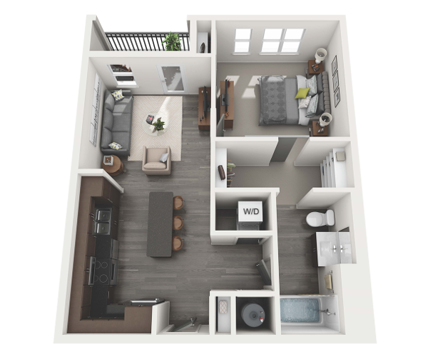 Floor Plans of The Brix at Midtown in Grand Rapids, MI