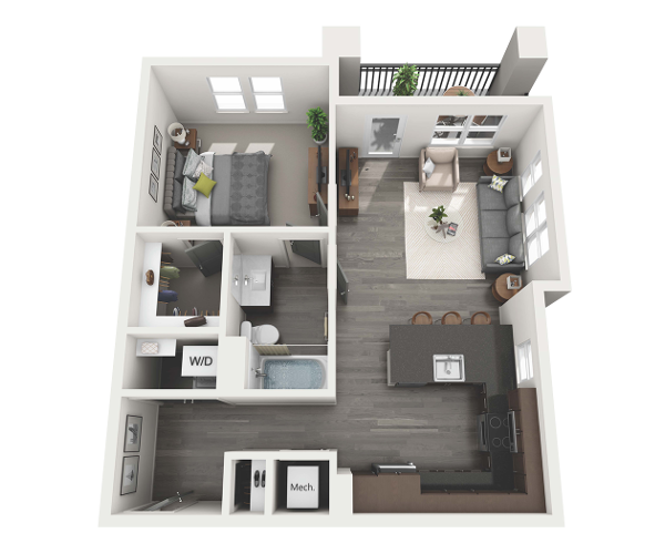 Floor Plans of The Brix at Midtown in Grand Rapids, MI