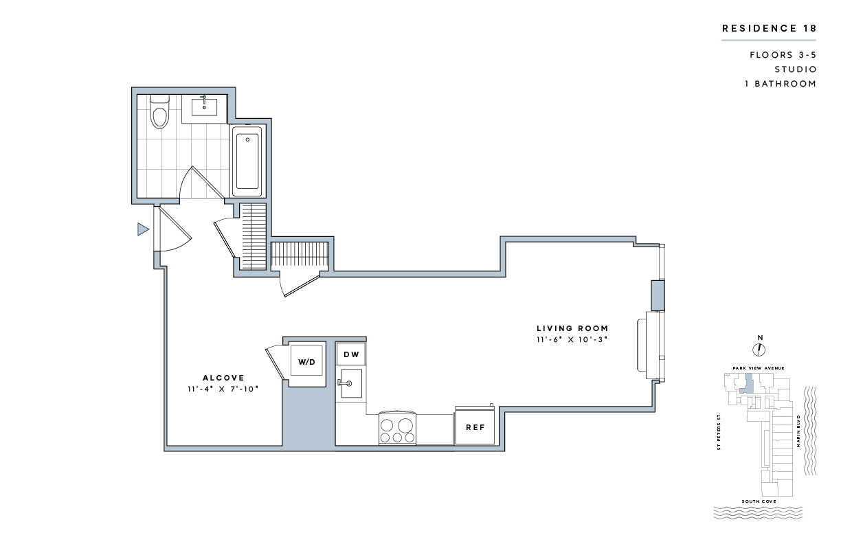 Penthouse, Studio, 1, 2 Bedroom Apartments for Rent Jersey City Vantage