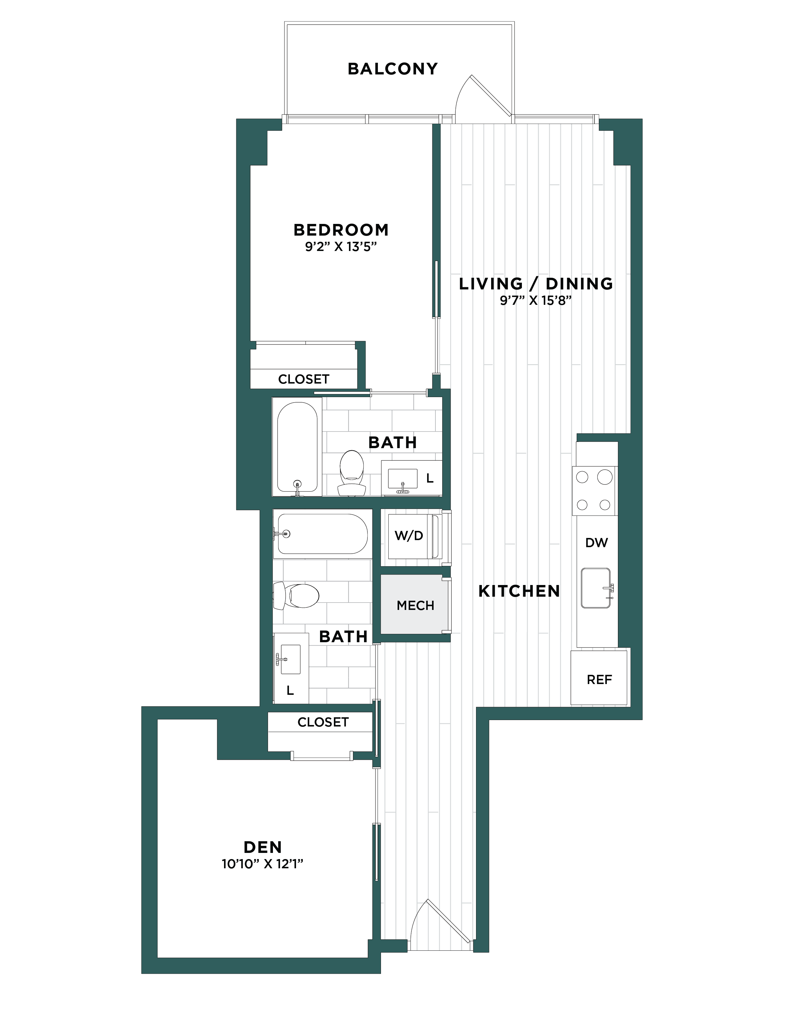 Apartment 1147 floorplan